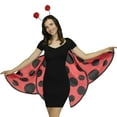 thumbnail image 3 of Fun World Women's Halloween Spotted Ladybug Costume Wings, Red Black, One Size, Multi, Standard, 3 of 3
