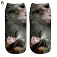 thumbnail image 2 of Flmtop Chaussettes Décontractées pour Femmes et Hommes, Mode Animal Mignon Imprimé Chat 3D, Douces à la Cheville, 2 of 7