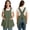 Darkgreen, variant on Fiykzur Apron for Women with Pocket Cotton Linen, Japanese Cross Back Apron for Gardening Painting