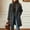 Gray, variant on Hilzaten Long Sleeve Wool Coat Women's Regular Plaid Long Sleeve