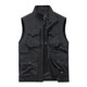 thumbnail image 4 of Chaleco deportivo de color liso para hombre: prenda de trabajo ligera sin mangas con bolsillos, estilo informal para todas las estaciones, 4 of 4