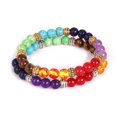 thumbnail image 2 of Pulsera de equilibrio 7 Chakra Reiki Piedra curativa Regalo Yoga Difusor de energía Oro, 2 of 8