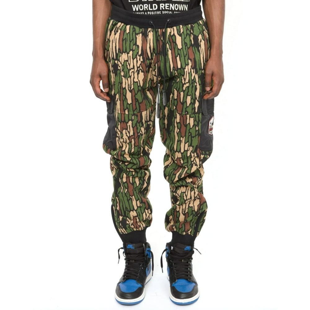 DBFL - Mens Jogger Casual Sweatpants Camo Print Pokets Drawstring Pants Olive Camo XL - Walmart
