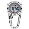 thumbnail image 1 of RV Reloj Digital con mosquetón con Clip, Reloj multifunción con brújula y Esfera Luminosa para médicos, Enfermeras, paramédicos, Chefs, Unisex, 1 of 5