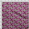 thumbnail image 4 of oneOone Cotton Cambric Fuschia Pink Fabric Geometric Mix Texture Sewing Material Print Fabric By The Yard 56 Inch Wide, 4 of 4
