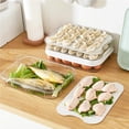 thumbnail image 4 of Food Crisper White Plastic Fresh-keeping Box with Seal Cover Double Layers Stacking Design Refrigerated Container for Home Kitchen Refrigerator, 4 of 9