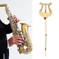 thumbnail image 1 of Support de Partitions de Saxophone, Pince à Partitions de Saxophone Dorée en Alliage Élégant pour la Pratique, 1 of 7