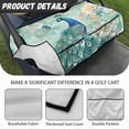 thumbnail image 6 of Whosucclay Peacock Non-slip Golf Cart Seat Cover 4 Front Pockets for Yamaha Club Car EZGO Icon, Anti-Fade Golf Cart Seat Protector, 6 of 7