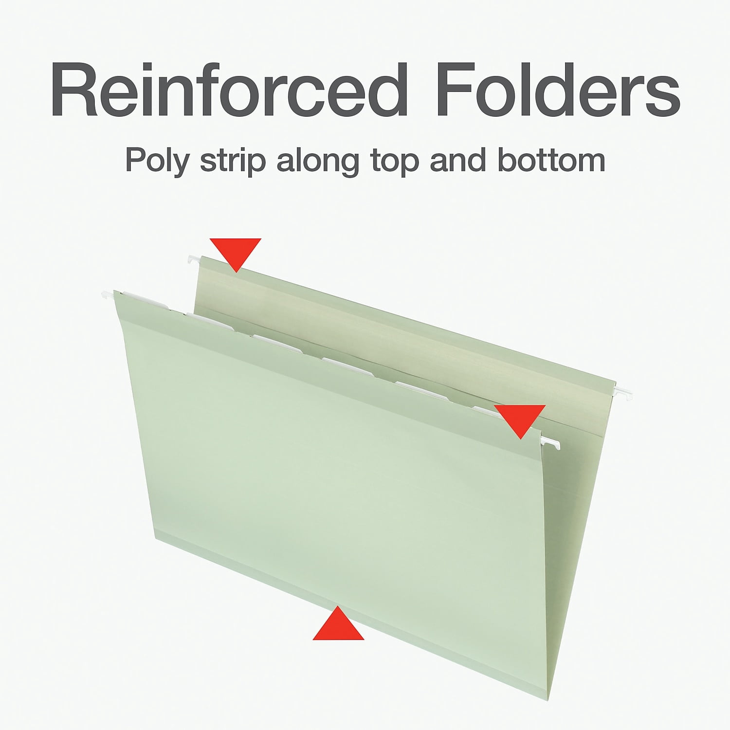 Pendaflex Reinforced Hanging File Folder 6-Tab Legal Sage Green 20/Box (1009464)