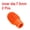 Orange, variant on Drum Mute Drumstick Silent Tip Drum Dampener Silicone Rubber Practice Percussion Tips Mute Black 2 Pack