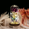 thumbnail image 5 of The eternal light rose in the dome, birthday Christmas Mother's Day thank you gift-purple, 5 of 5