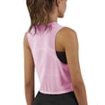 thumbnail image 2 of Femmes Mignon Sport Crop Tops Entraînement Réservoir Recadrée Chemises Vêtements de Sport de Gym, 2 of 4