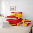 thumbnail image 6 of Manfei Spain Flag 7pcs Queen Bedding,Red Yellow Bedding Comforter Set Queen,Light Gray Reversible, 6 of 7