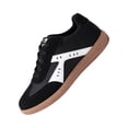 thumbnail image 2 of LTTVQM Women's Retro Sneakers Classic Casual Wide Width Running Workout Shoes Trendy Comfortable Non Slip Tennis Walking Footwear Black 36(US-5.5), 2 of 5