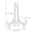 thumbnail image 3 of 10pcs White Plastic Plate Holders Adjustable Display Stand For Plates Porcelain Dinnerware Picture Frames, 3 of 8