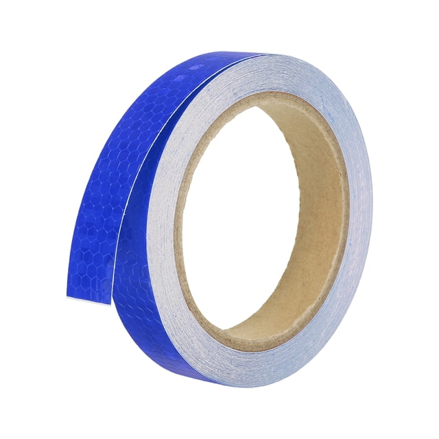 Unique Bargains Reflective Tape, 0.8'x33FT Waterproof High Visibility Warning Safety Tape, Blue