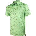 thumbnail image 1 of Chemises de Golf pour Hommes à Manches Courtes, Évacuation de l'Humidité, Ajustement Sec, Motifs Imprimés, Col à Revers, Performance Polo Chemises de Golf pour Hommes, 1 of 6