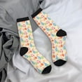 thumbnail image 5 of KLL Easter eggs Print Cool Socks Men's Women's Crew Socks Funny Crazy Novelty Stockings, 5 of 6