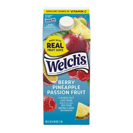 Welch's Berry Pineapple Passion Fruit Fruit Juice Drink, 59 fl oz carton