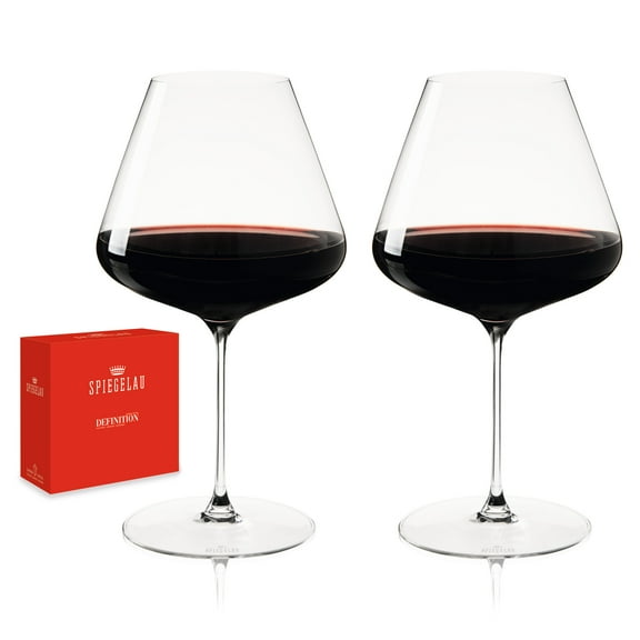 Spiegelau Definition Burgundy Wine Glasses, Party Glassware, 34 oz Set of 2