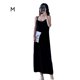 thumbnail image 2 of Qarigey Vestido Largo Sin Mangas Gasa Ropa De Verano Vestido Suelto Sexy, Blanco, M Vestidos Negro METRO Qarigey AP001588-07B, 2 of 6