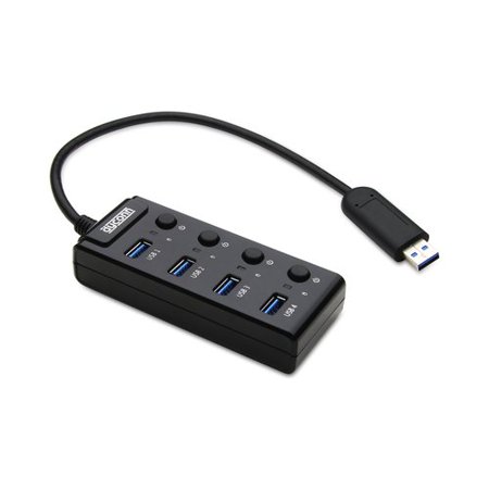 UPC 817370011105 product image for Dyconn Portable 4 Port USB 3.0 Hub | upcitemdb.com