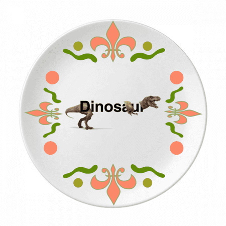 

Dinosaur Body Separation Fierce Flower Ceramics Plate Tableware Dinner Dish
