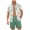 Light Green-uadEp, variant on JFOPQVSM European and Men's Printed Casual Sports Short Sleeved Shirt Shorts Set Men 2 Piece Outfits Sets Summer