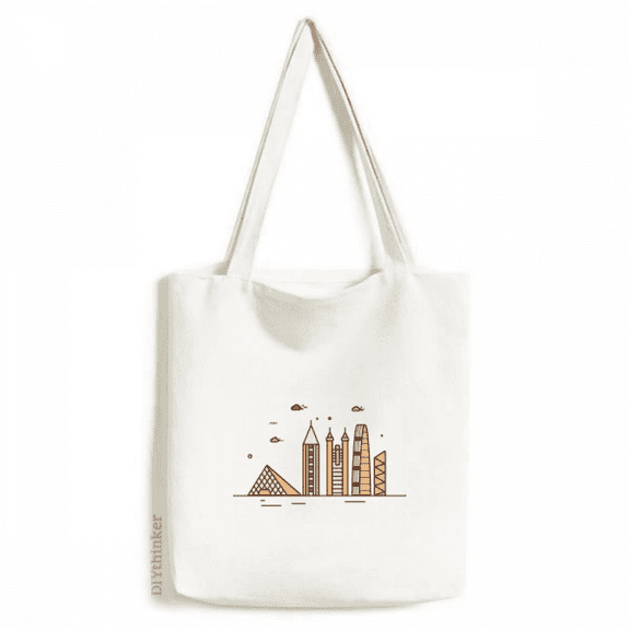 Commerce City Central Animation Tote Canvas Bag Shopping Satchel Casual Handbag