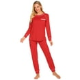 thumbnail image 5 of Ekouaer Pajamas Set for Women Soft Comfy Pjs Sets Long Sleeve Sleepwear Loungewear, 5 of 6