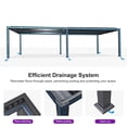 thumbnail image 4 of PURPLE LEAF Louvered Pergola 13' x 30' Large Patio Aluminum Pergola Modern Outdoor Pergolas with Adjustable Hardtop Roof for Poolside Estate Patio Party, 4 of 9