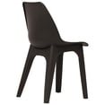 thumbnail image 4 of vidaXL Patio Chairs 2 Pcs Modern Dining Kitchen Chair for Outdoor Plastic, 4 of 16