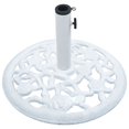 thumbnail image 3 of Base redonda para paraguas VidaXL, 12 kg, hierro fundido, color blanco, 48 x 33 cm, 3 of 6