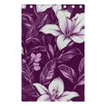 thumbnail image 4 of Purple Leaves Flowers Blackout Curtains for Living Room Bedroom 55W x 72/84L Insulated Window Drapes 2 Panels, 4 of 6