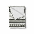 thumbnail image 2 of Abstract Soft Flannel Fleece Throw Blanket, Design Chevron Stripes Native Linear Ornate Pattern, Cozy Plush for Indoor and Outdoor Use, 70" x 90", Army Green Cream White, by Ambesonne, 2 of 6