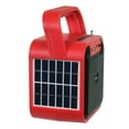 thumbnail image 7 of JENSEN JEP-175 Portable Rechargeable Bluetooth Speaker with FM Radio, Flashlight, Solar Panel, and USB Port, Red, JEP-175, 7 of 7