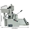 thumbnail image 2 of Machine à Colle Manuelle A4 pour Reliure à Anneaux avec Fonction d'Indentation 110V, 2 of 14