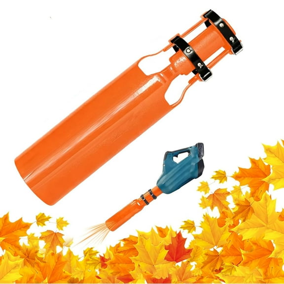 Cyclone2x Airflow Amplifier - 2nd Generation Leaf Blower Air Booster Attachment, Instantly Doubles Wind Speed for 2-4 Inch Blowers, All-Weather Durable Design for Yard Cleaning (1pc)
