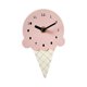thumbnail image 2 of Mini reloj de pared con diseño de helado, silencioso, minimalista y elegante. Rosa, 2 of 9