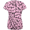 thumbnail image 2 of Halloween Pink Brains All Over Womens T-Shirt - Small, 2 of 2
