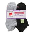thumbnail image 3 of Hanes Ultimate 8-Pack Women's Cool Comfort Cushioned Heel Shield Socks HWUCH8 Color: Black Gray Size: N/A, 3 of 4