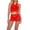 Red, variant on Levmjia Women Lingerie Sets Hollow Out Tassel Skirt Tassels Lingerie Comfortable Daily Wear Adjustable Strap For Bedroom Romantic Occasion