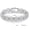 7.5inch, variant on 18K White Gold Plated Tennis Bracelet for Women Hypoallergenic Halo Square Iced Out Cubic Zirconia Bracelets for Men Hip Hop Party 7.0/7.5/8.0/8.5 Inch