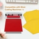 thumbnail image 4 of Uxcell 10Pcs Paquete de Hojas de Vinilo Adhesivo, 12" x 12" Calcomanías de Vinilo Autoadhesivas para Máquinas de Corte, Amarillo, 4 of 7