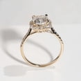 thumbnail image 4 of solitaire jewels 2CT Cushion Moissanit Halo Engagement Ring For Women, 14K Yellow Gold, 4 of 5