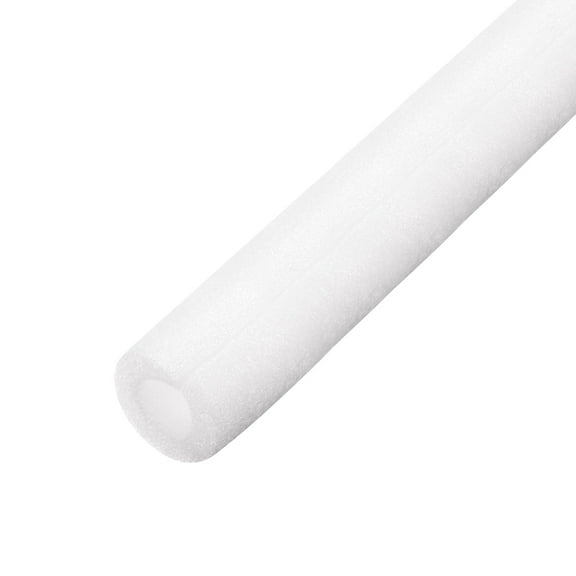 Uxcell Foam Tube 3.28 ft Length 0.98in ID 1.97in OD Hollow Polyethylene White 1 Pack