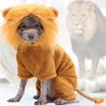 thumbnail image 1 of Ropa cálida de invierno para perro, sudaderas con capucha para perro, ropa de lana para mascotas con forma linda, disfraz para perros pequeños, mono de pijama para gato, 1 of 4