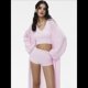 thumbnail image 5 of Suéteres Cárdigan Largos para Mujer, de Mohair, Abiertos Al Frente, de Punto Holgado y Holgado, Chaquetas de Abrigo de Moda para Otoño Rosa un Tamaño, 5 of 8