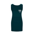 thumbnail image 3 of Camisa de Manga Corta Vestido para las Mujeres sin Mangas Suspender Vestido de Noche Suelto Cómodo Vestido de Sueño Poliéster Casual Casa Salón, 3 of 6