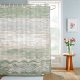thumbnail image 4 of Sage Green Farmhouse Shower Curtains for Bathroom, Vintage Wooden Minimalist Waterproof Fabric Shower Curtain, Decorative Bathroom Curtain for Bathtub, 72"x84", No Hooks Included, 4 of 9